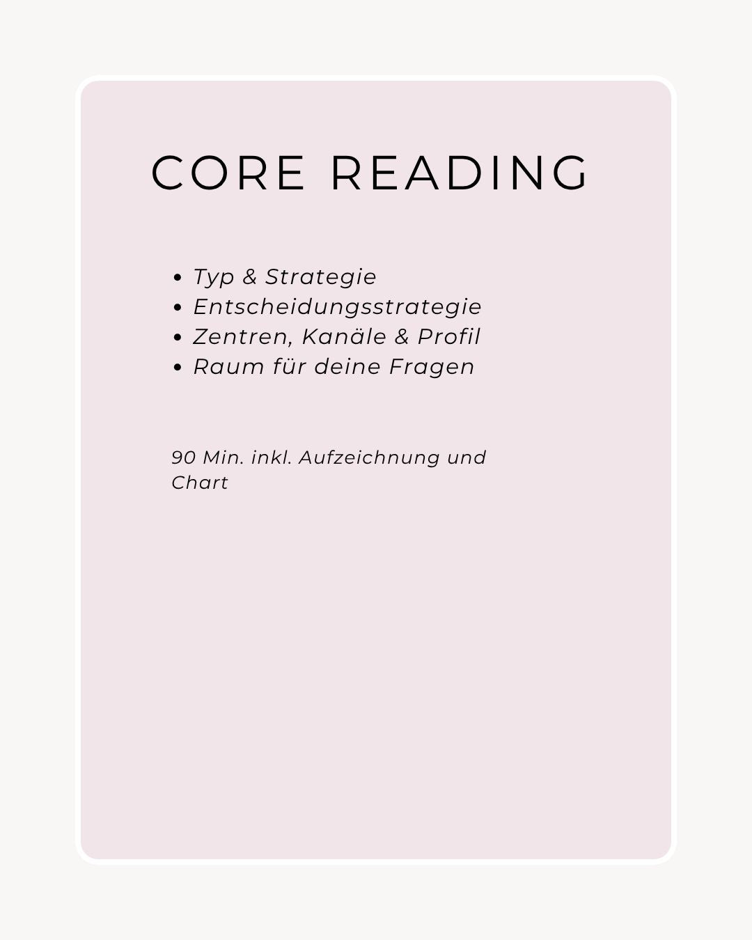 Core Reading