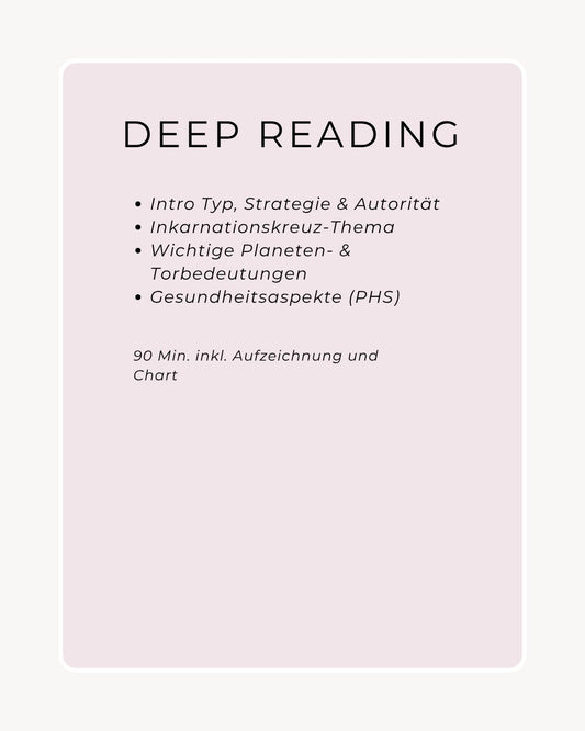 Deep Reading